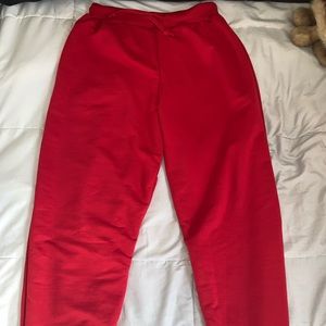 Red Joggers/Sweatpants
